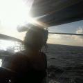 Xen on yacht going to Mustique