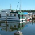 Our 52' liveaboard houseboat at Hope Harbour Marina, Hope Island, Gold Coast, Queensland, Au.