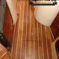 Boat Restoration, Teak decking install and Interior flooring, and exterior boat paint