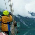 Looking for a good anchorage.  Glacier Bay National Park Alaska