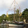 This was our mooring in the Banda islands while we were delivering educational and medical supplies